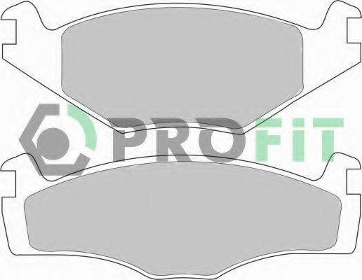 PROFIT 50000419 Комплект гальмівних колодок, дискове гальмо