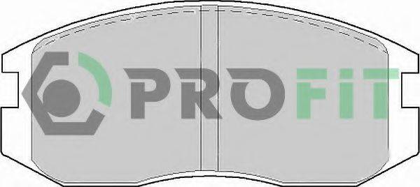 PROFIT 50000759 Комплект гальмівних колодок, дискове гальмо