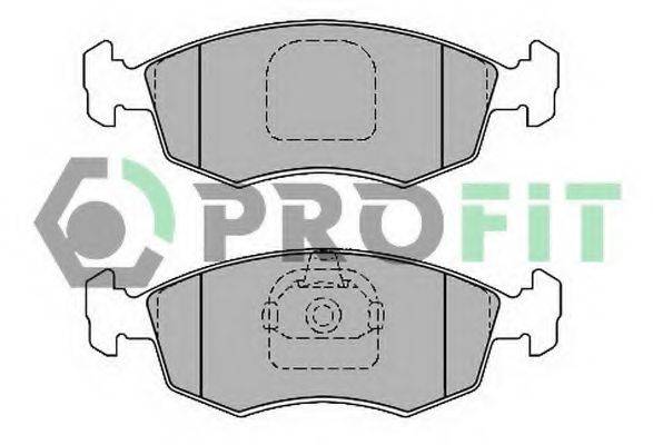 PROFIT 50001376C Комплект гальмівних колодок, дискове гальмо
