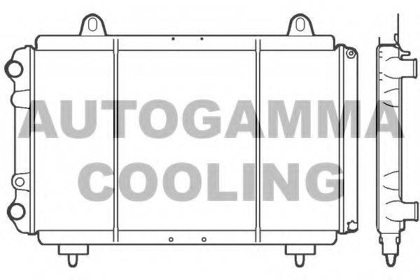 AUTOGAMMA 100035 Радіатор, охолодження двигуна