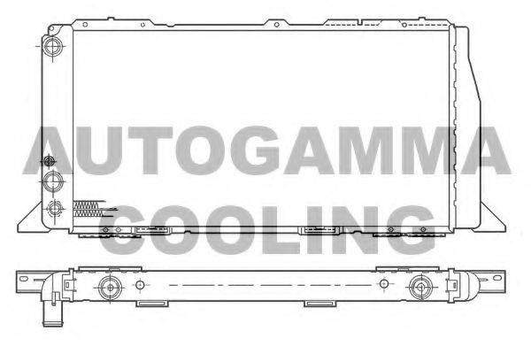 AUTOGAMMA 100045 Радіатор, охолодження двигуна