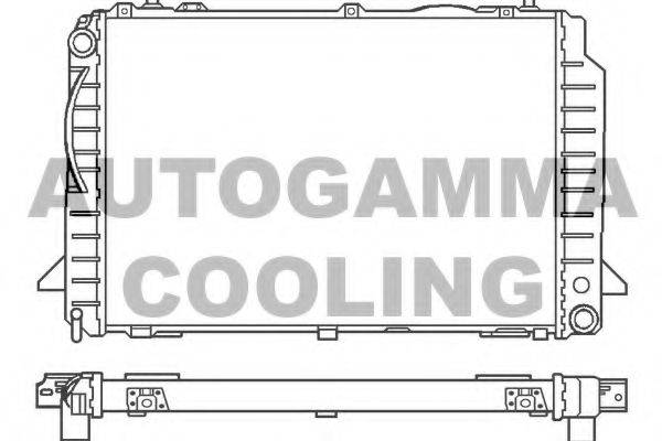 AUTOGAMMA 100050 Радіатор, охолодження двигуна