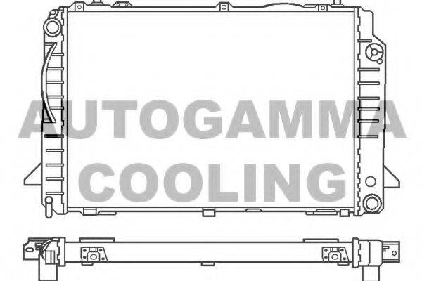 AUTOGAMMA 100051 Радіатор, охолодження двигуна