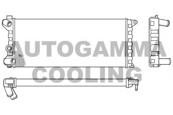 AUTOGAMMA 100078 Радіатор, охолодження двигуна