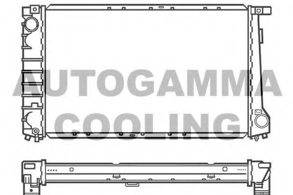 AUTOGAMMA 100128 Радіатор, охолодження двигуна