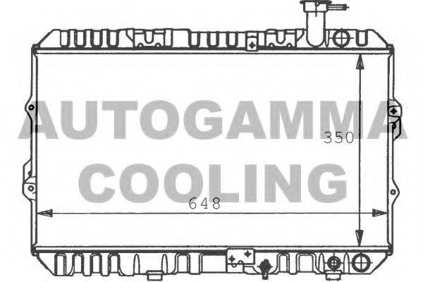 AUTOGAMMA 100418 Радіатор, охолодження двигуна