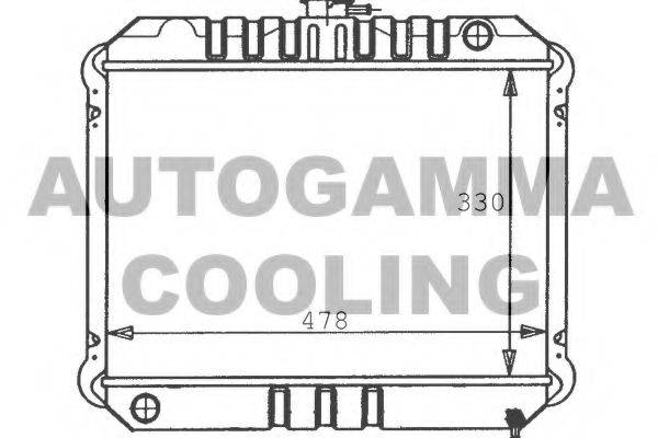 AUTOGAMMA 100637 Радіатор, охолодження двигуна