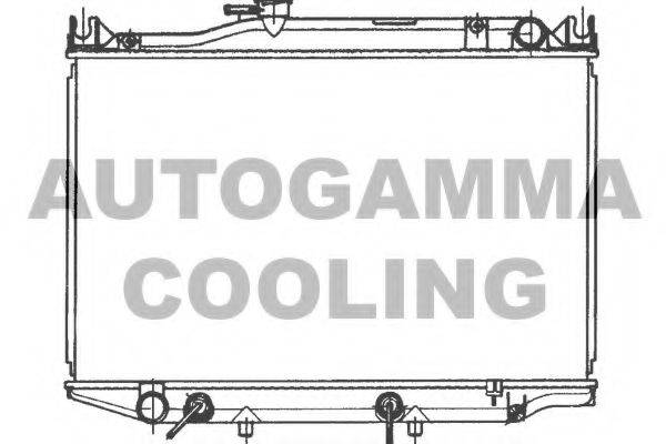 AUTOGAMMA 100995 Радіатор, охолодження двигуна