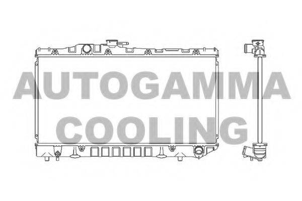 AUTOGAMMA 101011 Радіатор, охолодження двигуна