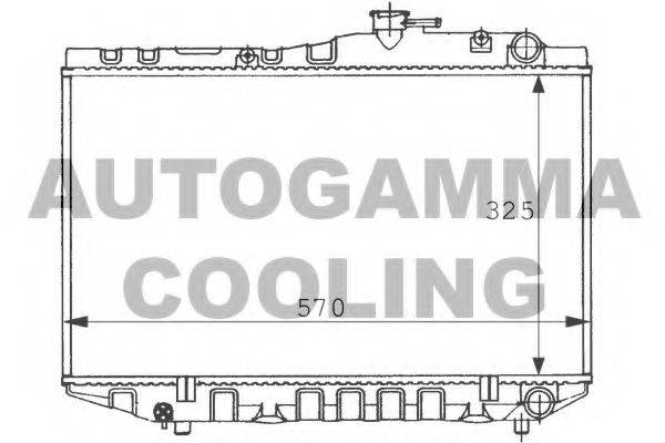 AUTOGAMMA 101018 Радіатор, охолодження двигуна