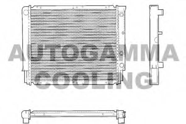 AUTOGAMMA 101288 Радіатор, охолодження двигуна