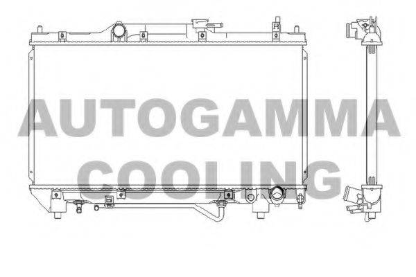 AUTOGAMMA 102351 Радіатор, охолодження двигуна