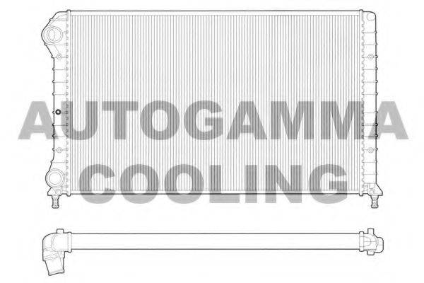 AUTOGAMMA 102961 Радіатор, охолодження двигуна