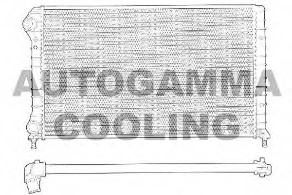 AUTOGAMMA 102962 Радіатор, охолодження двигуна
