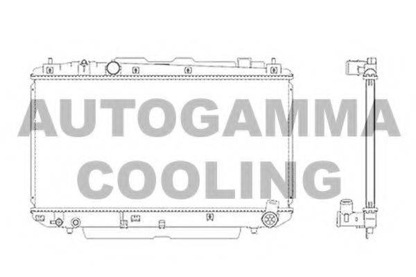AUTOGAMMA 104115 Радіатор, охолодження двигуна