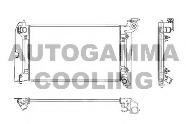 AUTOGAMMA 104164 Радіатор, охолодження двигуна