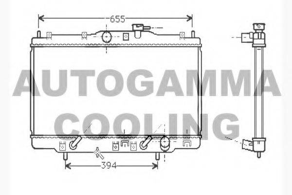 AUTOGAMMA 104513 Радіатор, охолодження двигуна
