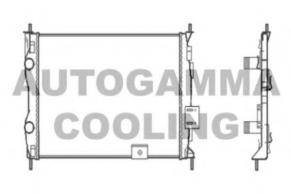 AUTOGAMMA 104528 Радіатор, охолодження двигуна
