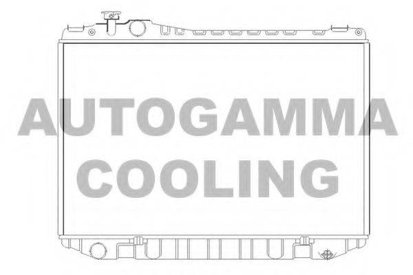 AUTOGAMMA 104723 Радіатор, охолодження двигуна