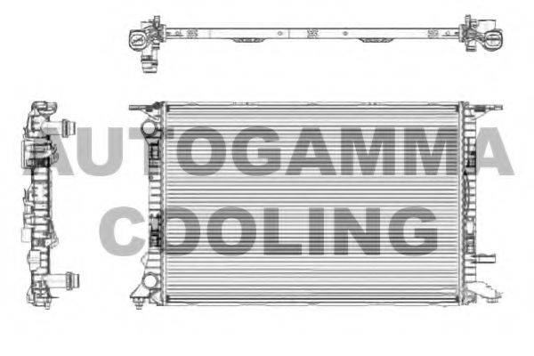 AUTOGAMMA 105155 Радіатор, охолодження двигуна