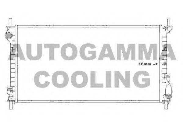 AUTOGAMMA 107003 Радіатор, охолодження двигуна