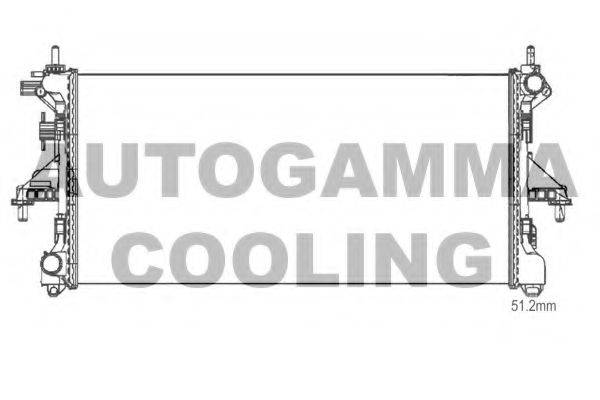 AUTOGAMMA 107211 Радіатор, охолодження двигуна