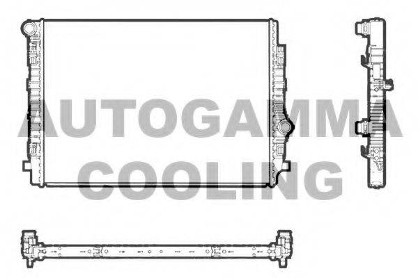 AUTOGAMMA 107465 Радіатор, охолодження двигуна