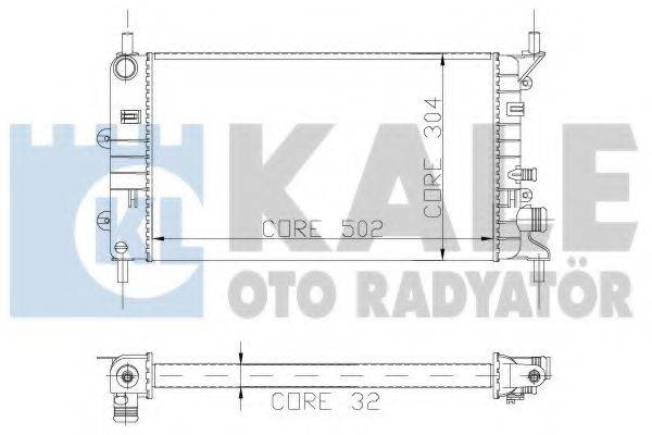 KALE OTO RADYATOR 103200 Радіатор, охолодження двигуна