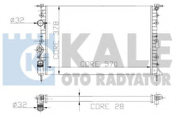KALE OTO RADYATOR 109500 Радіатор, охолодження двигуна