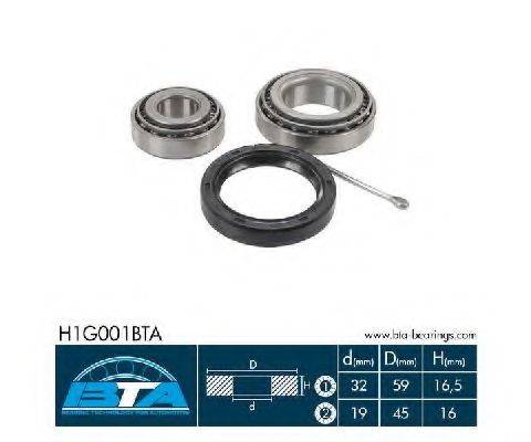 BTA H1G001BTA Комплект підшипника маточини колеса