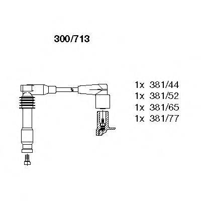 BREMI 300713 Комплект дротів запалювання