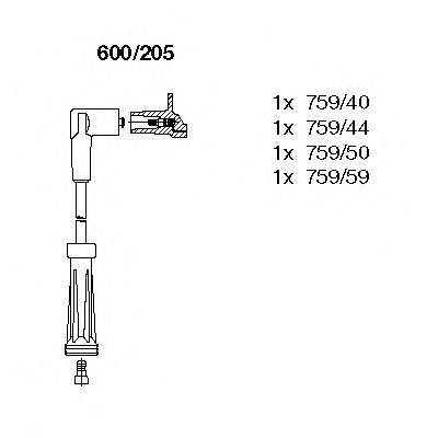 BREMI 600205 Комплект дротів запалювання