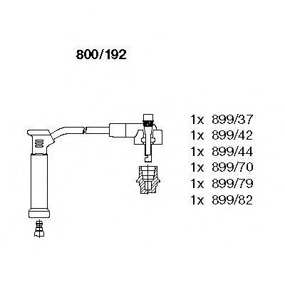 BREMI 800192 Комплект дротів запалювання