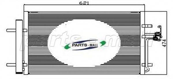 PARTS-MALL PXNC2007 Конденсатор, кондиціонер
