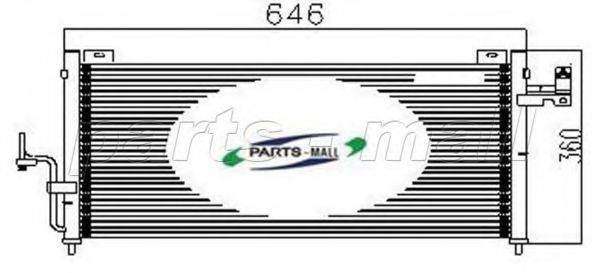 PARTS-MALL PXNCH008 Конденсатор, кондиціонер