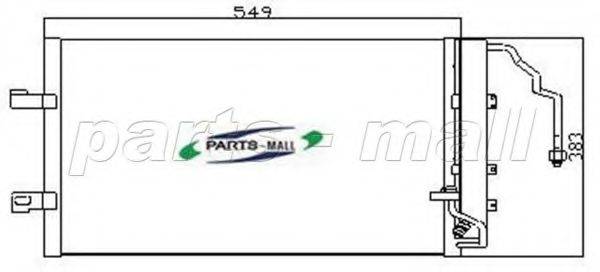 PARTS-MALL PXNCR001 Конденсатор, кондиціонер