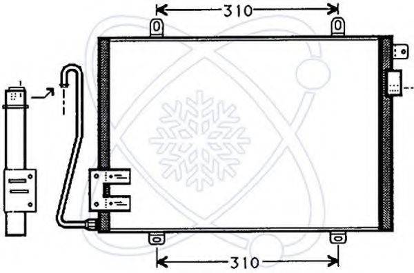 CALSONIC KANSEI 8FC 351 037-541 Конденсатор, кондиціонер