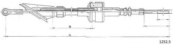 KAGER 192272 Трос, управління зчепленням