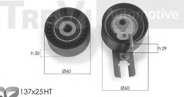 TREVI AUTOMOTIVE KD1287 Комплект ременя ГРМ