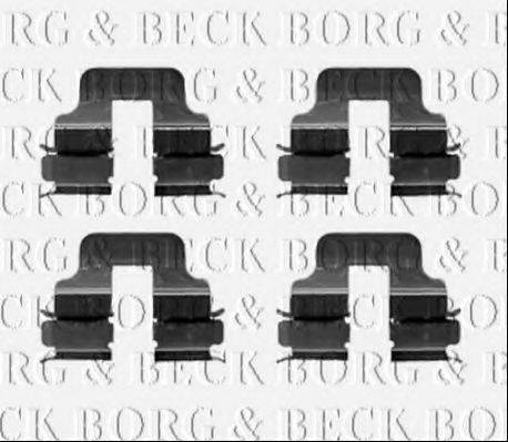 BORG & BECK BBK1234 Комплектуючі, колодки дискового гальма