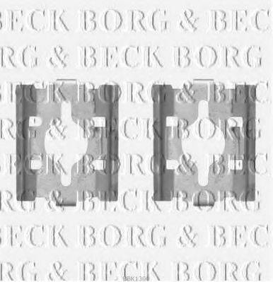 BORG & BECK BBK1300 Комплектуючі, колодки дискового гальма