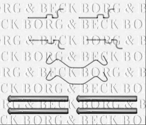 BORG & BECK BBK1332 Комплектуючі, колодки дискового гальма