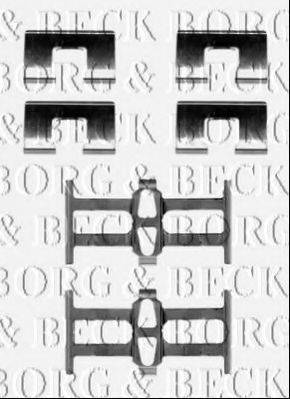 BORG & BECK BBK1490 Комплектуючі, колодки дискового гальма