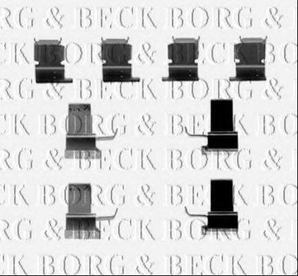 BORG & BECK BBK1499 Комплектуючі, колодки дискового гальма