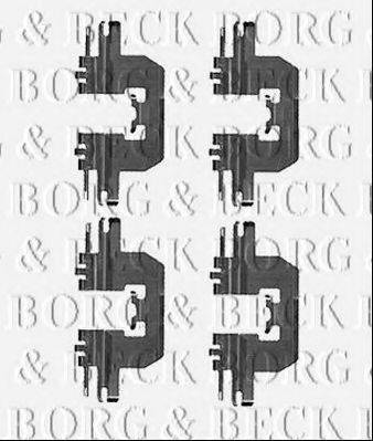 BORG & BECK BBK1541 Комплектуючі, колодки дискового гальма