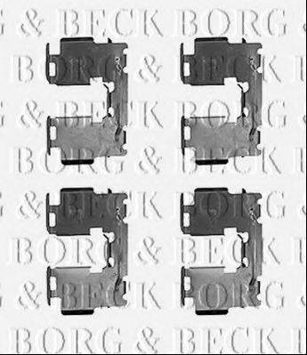 BORG & BECK BBK1546 Комплектуючі, колодки дискового гальма