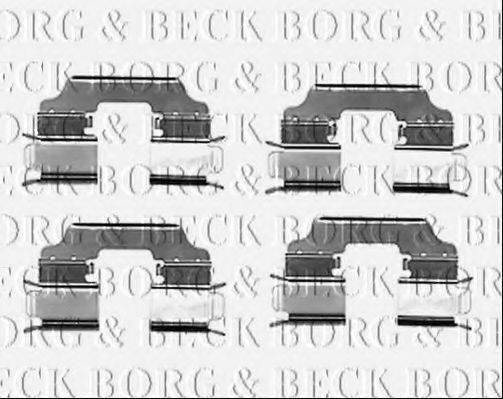 BORG & BECK BBK1548 Комплектуючі, колодки дискового гальма