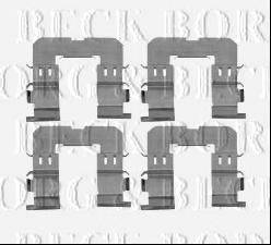 BORG & BECK BBK1591 Комплектуючі, колодки дискового гальма