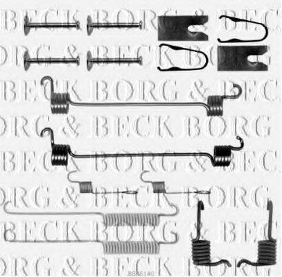 BORG & BECK BBK6140 Комплектуючі, колодки дискового гальма