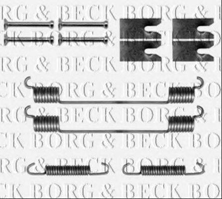BORG & BECK BBK6148 Комплектуючі, колодки дискового гальма